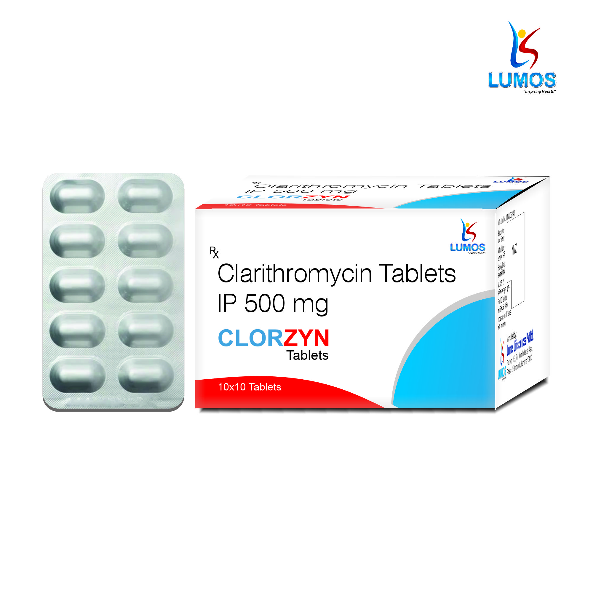 Clarithromycin I.P. 500 mg