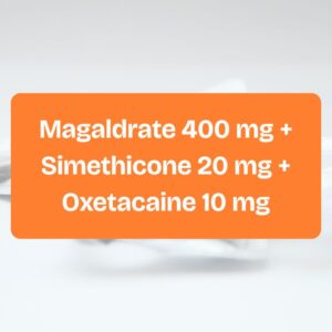 Magaldrate 400 mg + Simethicone 20 mg + Oxetacaine 10 mg