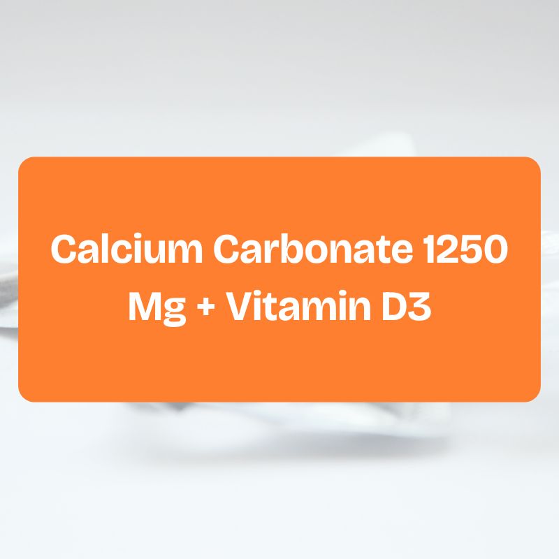 Calcium Carbonate 1250 Mg + Vitamin D3