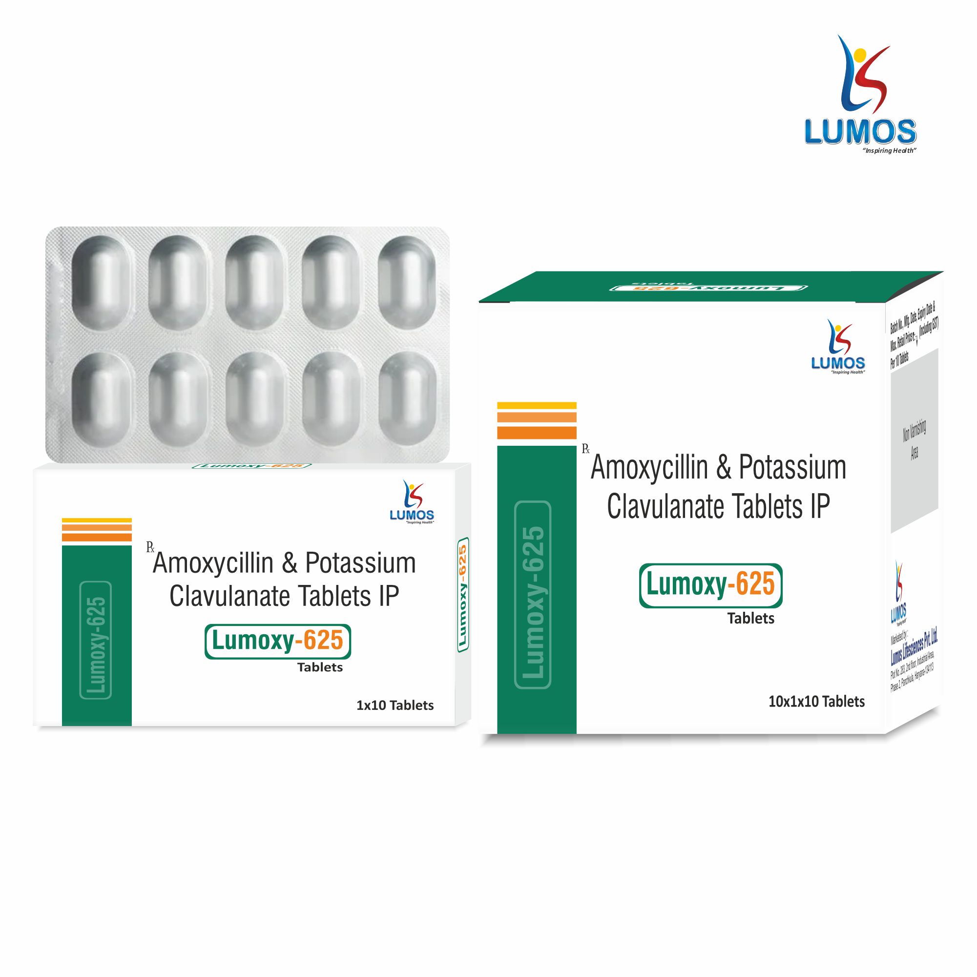 Amoxycillin 500mg + Potassium Clavulanic Acid 125mg