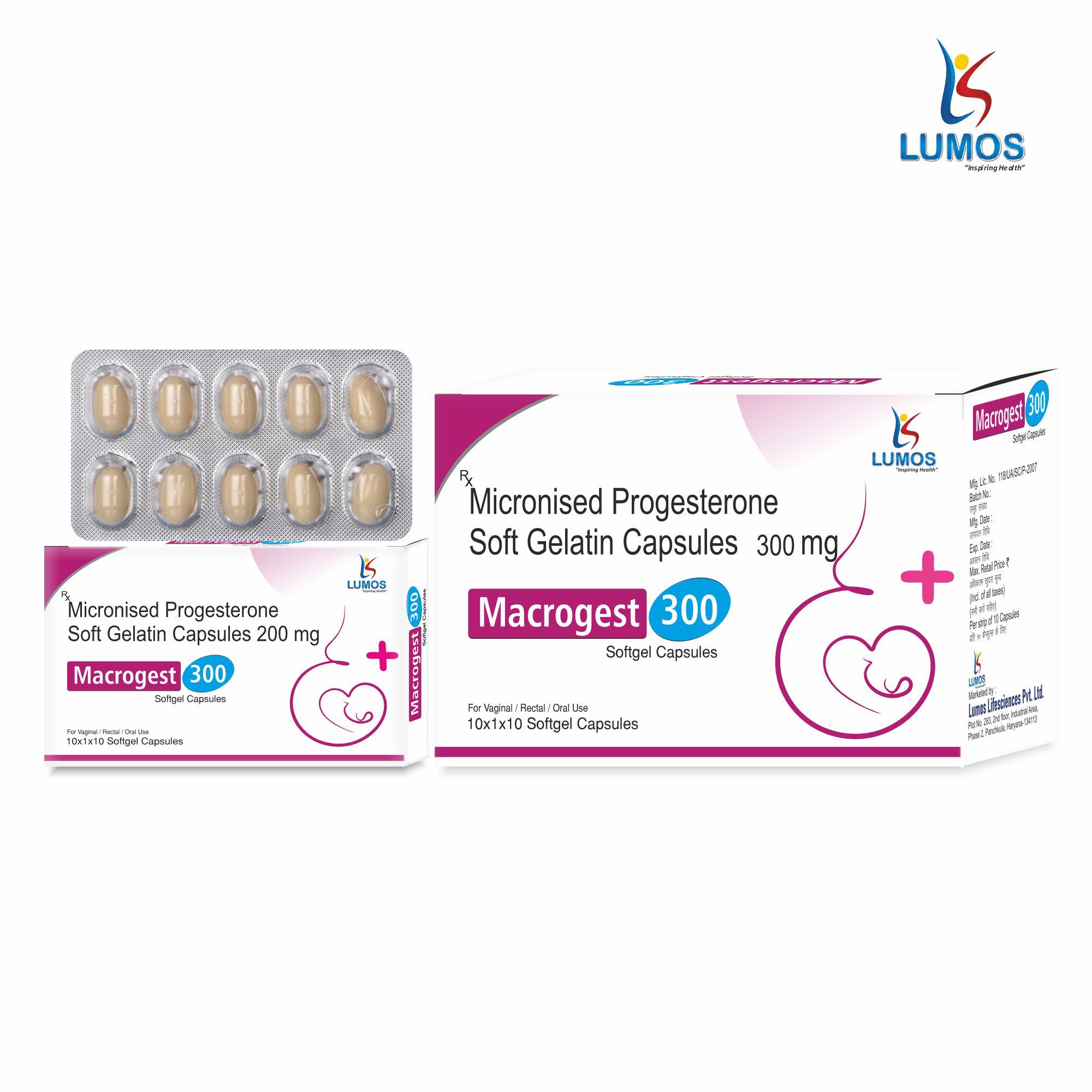Natural Micronised Progesterone 300mg Softgel