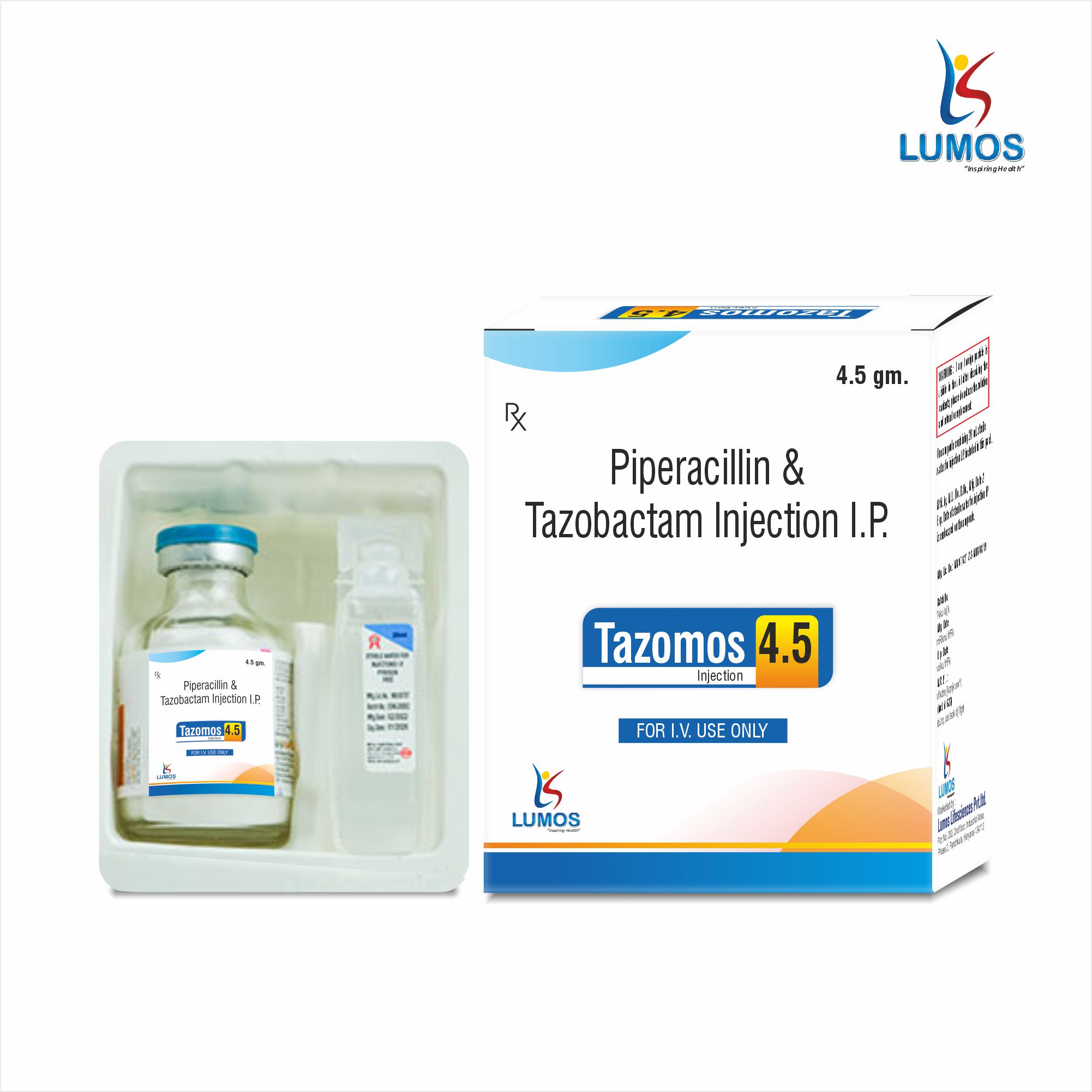 Piperacillin 4 gm + Tazobactum 0.5 gm