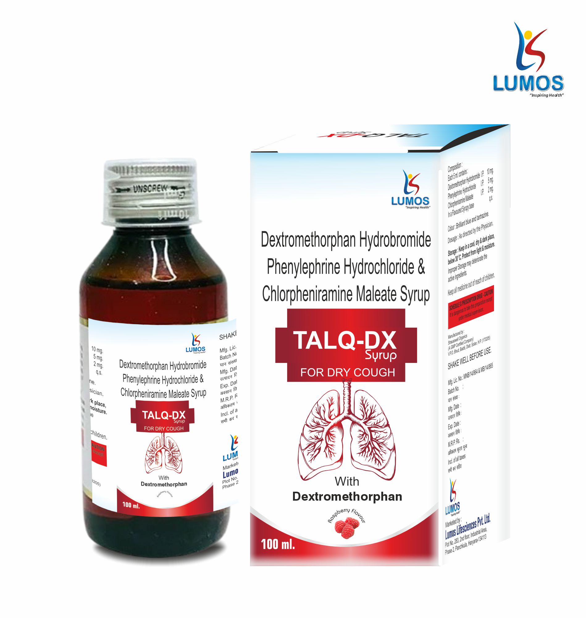 Dextromethorphan Hydrobromide 10mg + Chlorpheniramine Maleate 2mg + Phenylephrine Hydrochloride 5mg