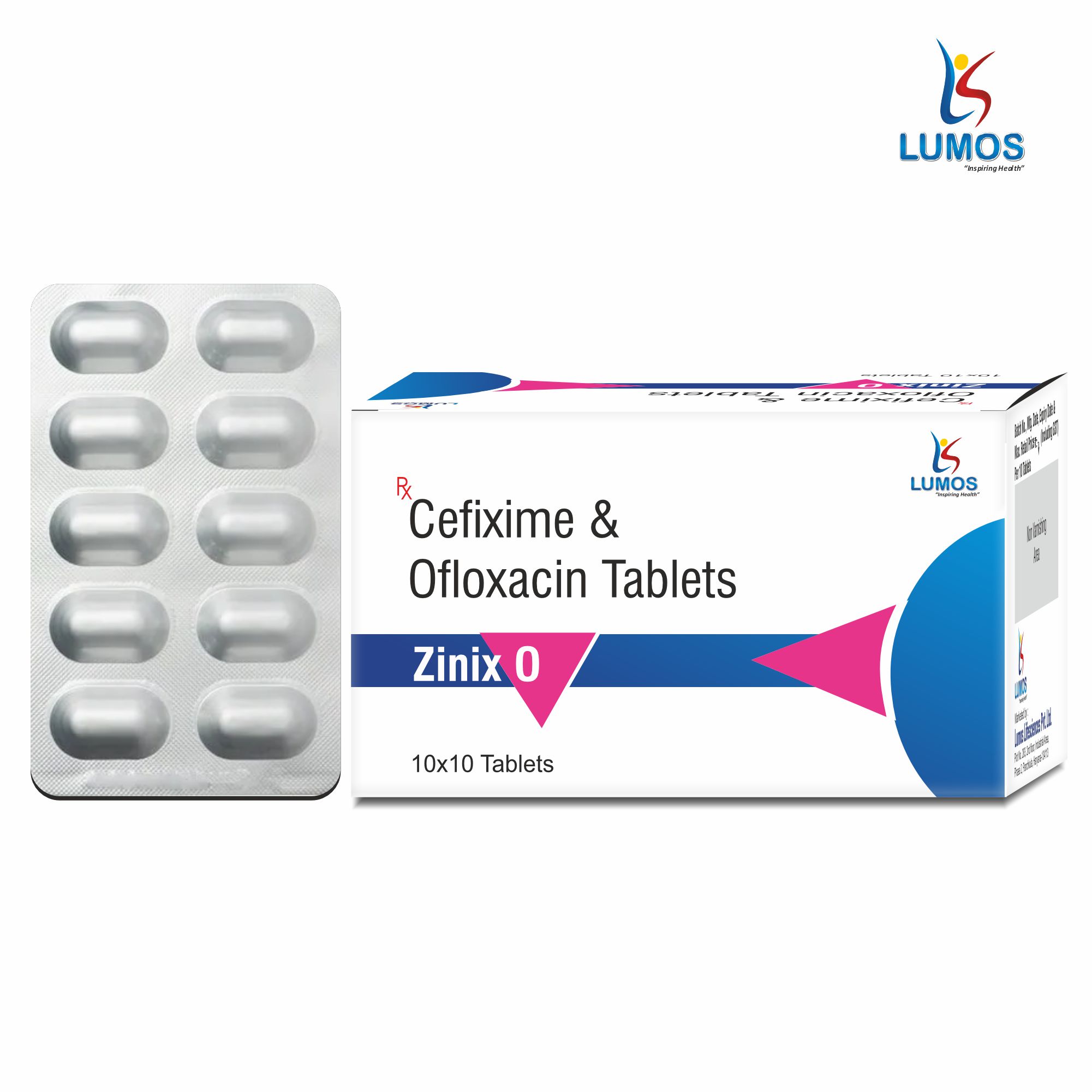 Cefixime 200mg + Ofloxacin 200mg