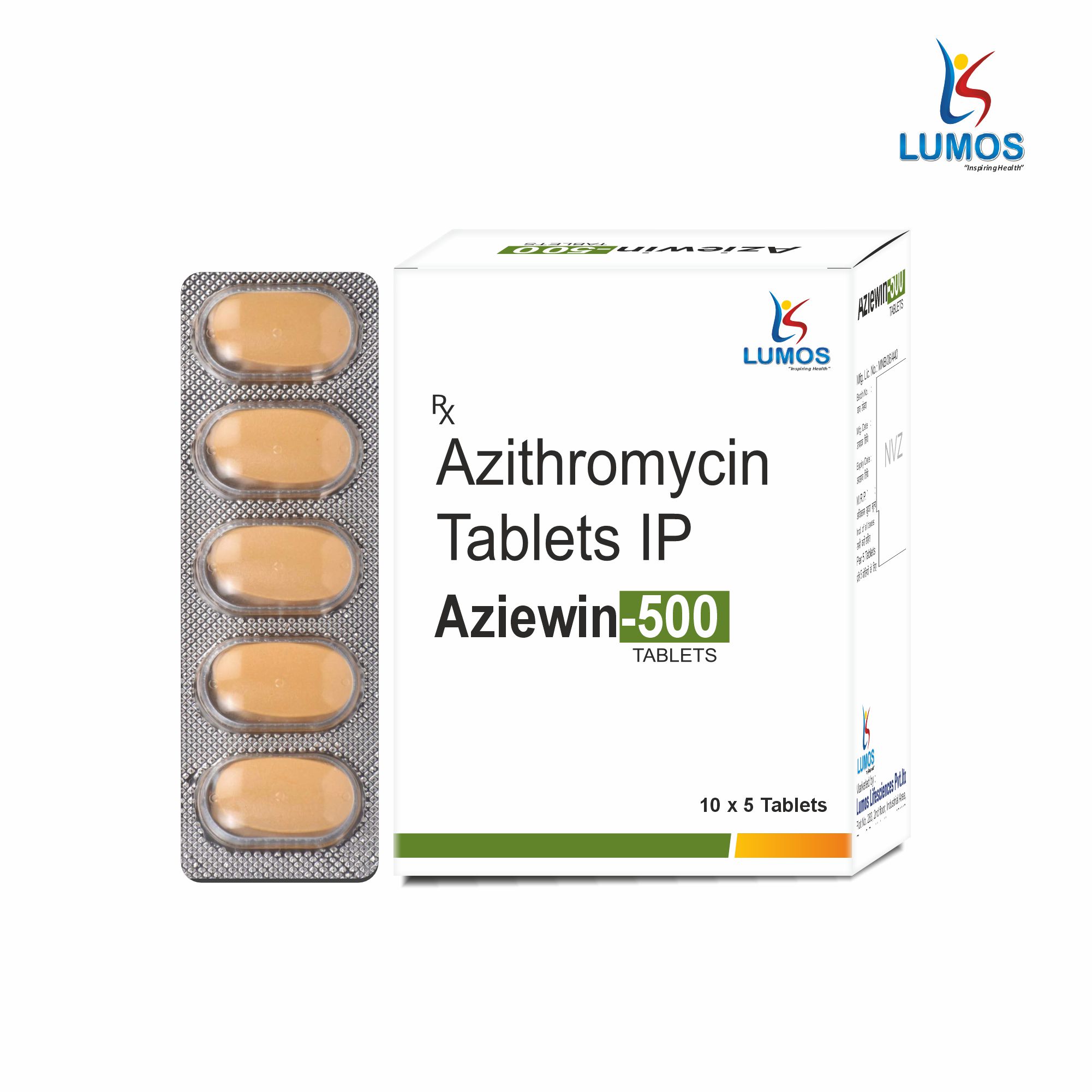 Aziewin-500 10X5 BLISTER 3D