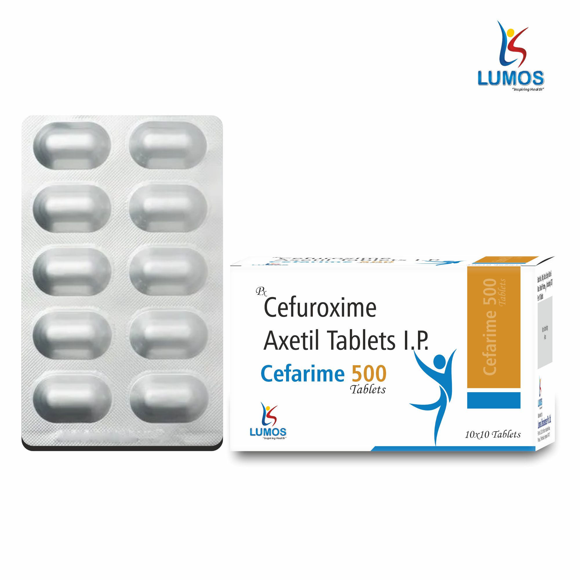 CEFARIME 500 10x10 BLISTER 3D