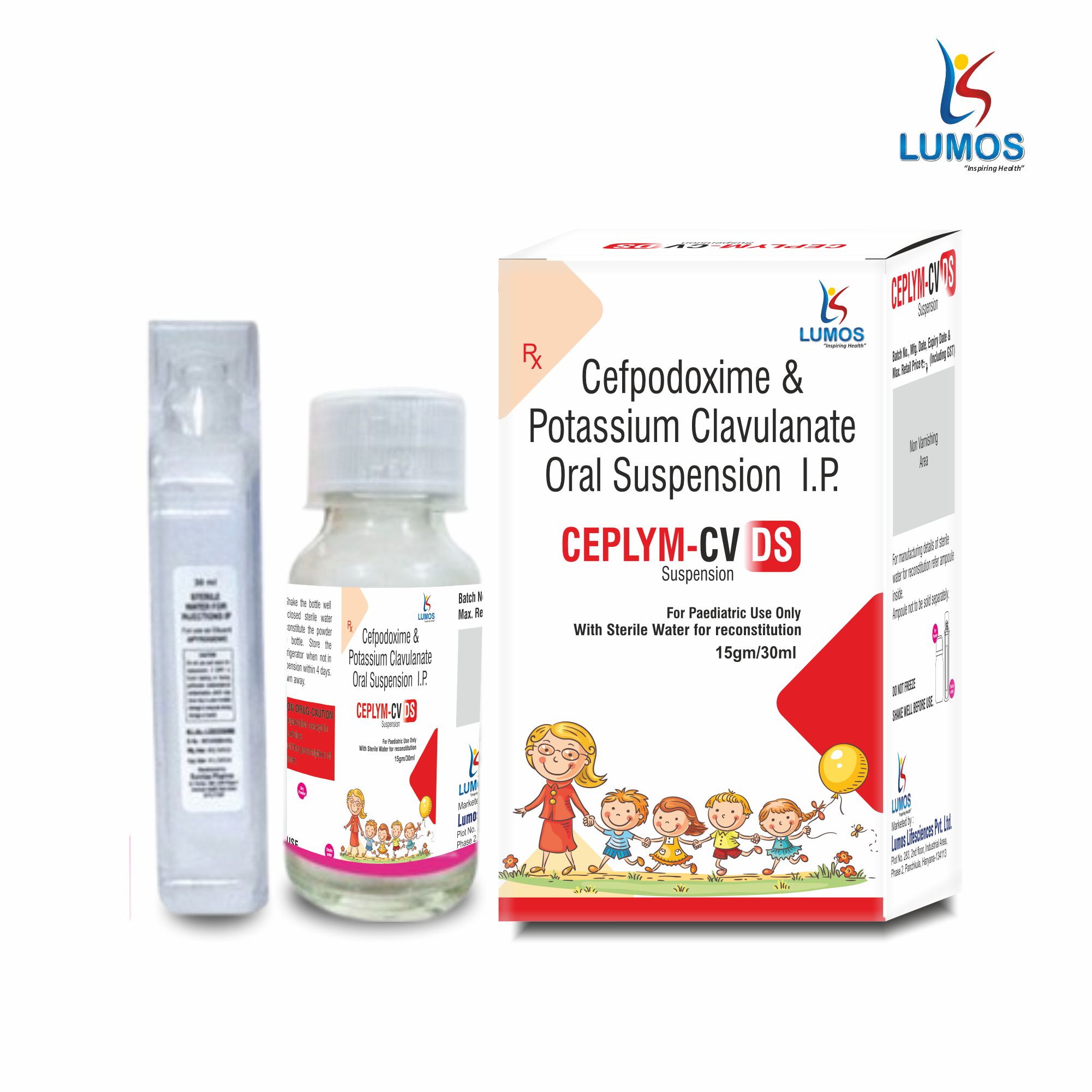CEPLYM-CV DS 30ML DRY SYRUP 3D