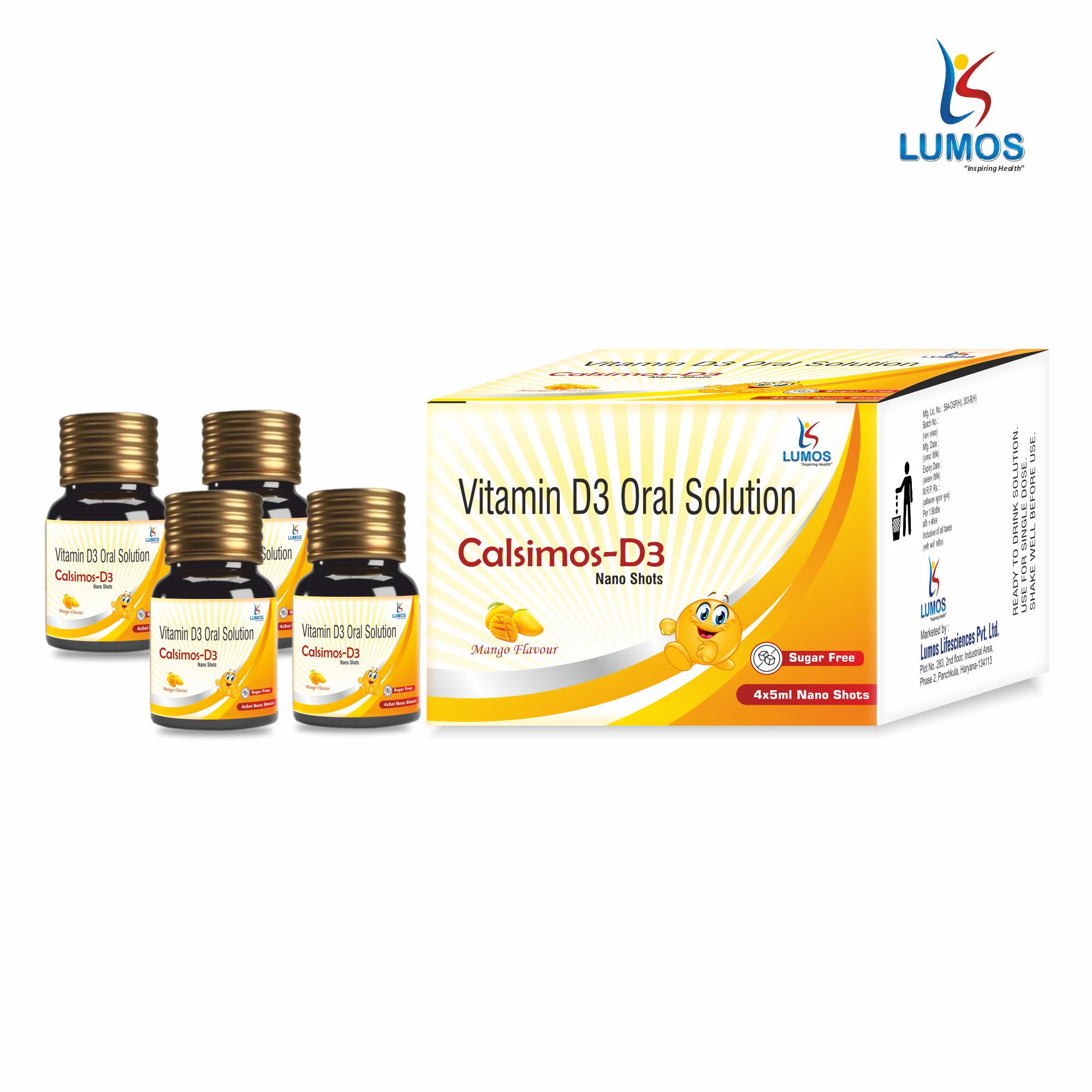 Calsimos-D3 4x5ml bottle 3D