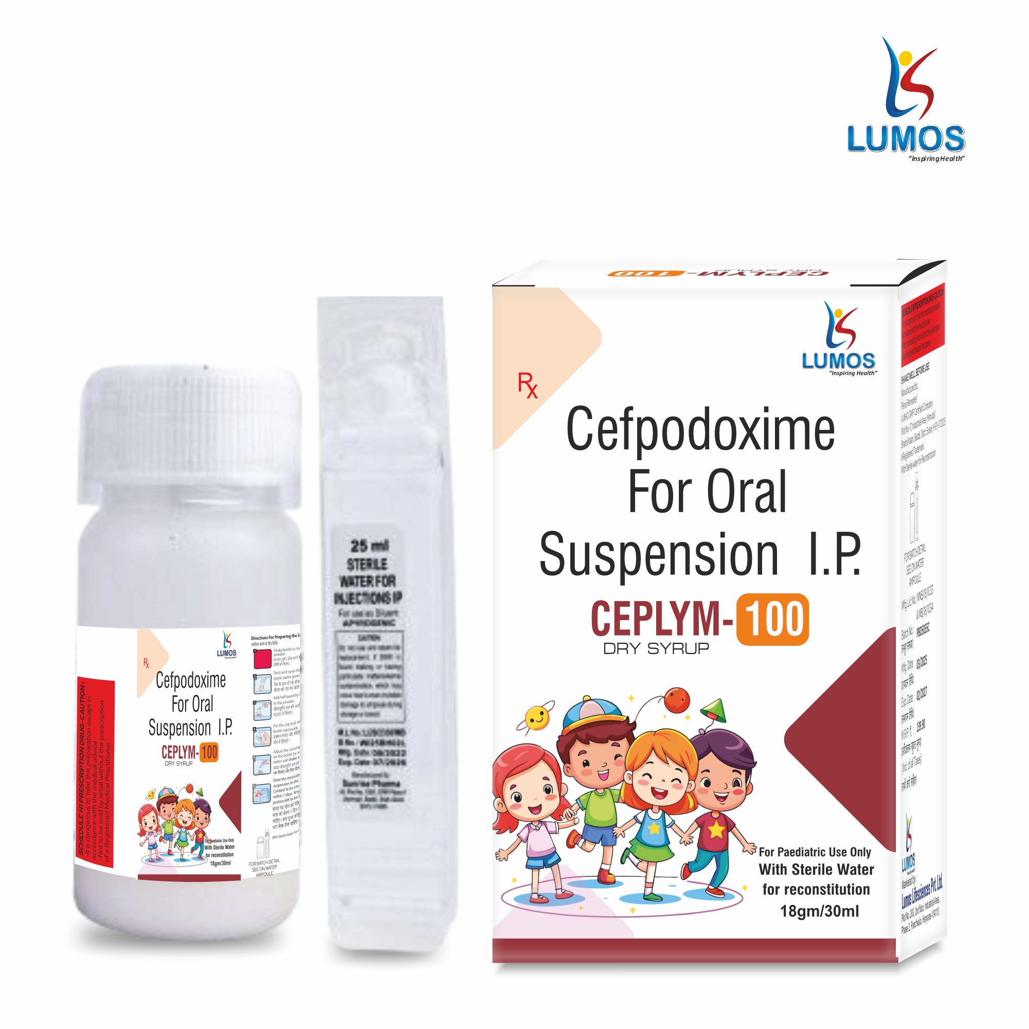 Ceplym-100 30ML DRY SYRUP 3D
