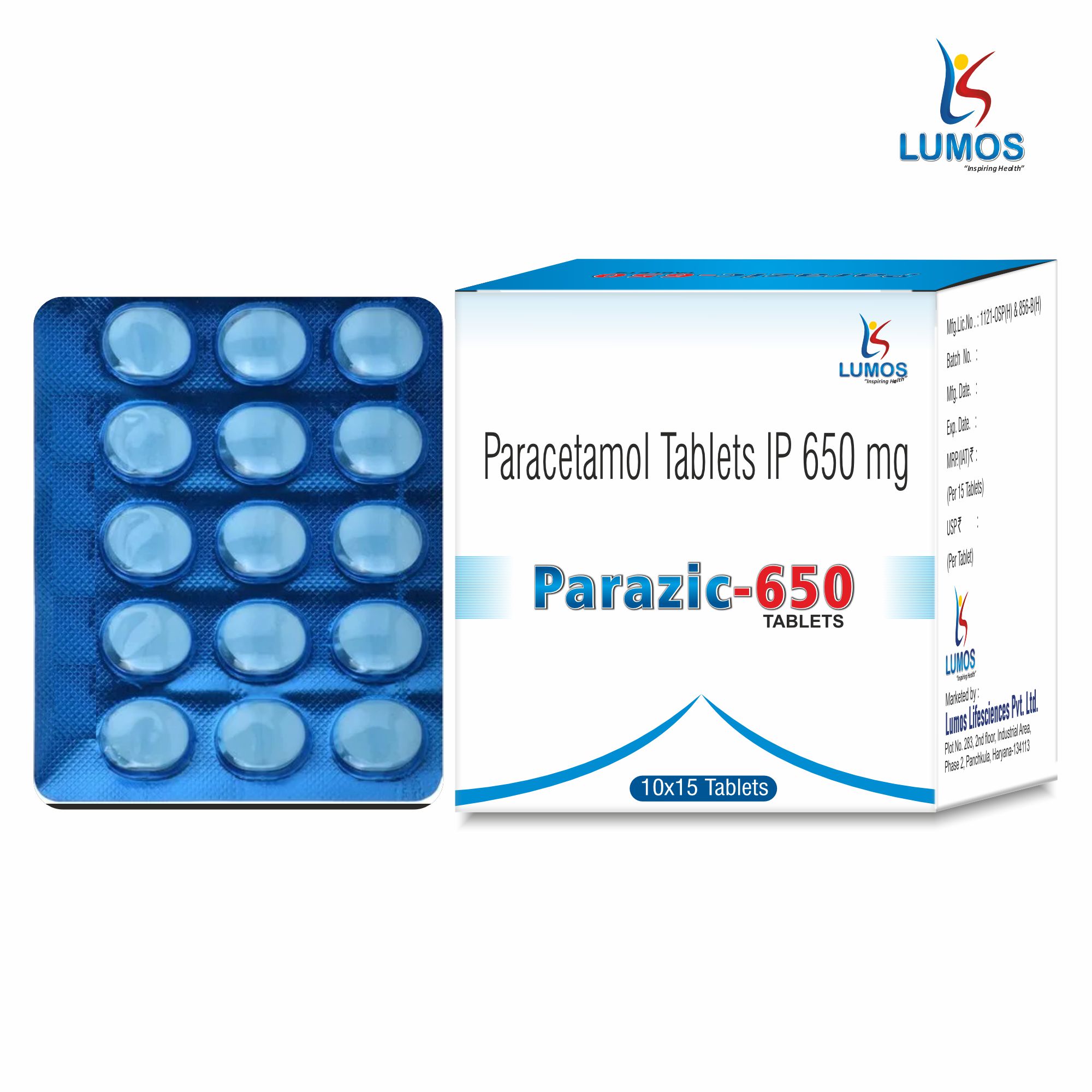 Parazic-650 10X15 BLISTER 3D